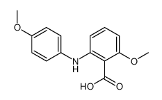 2-methoxy-6-(4-methoxyanilino)benzoic acid Structure