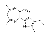 8-ethyl-2,4,9-trimethyl-3,10-dihydropyrrolo[3,2-i][1,5]benzodiazepine Structure