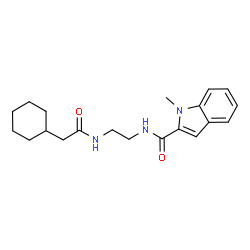 N-{2-[(Cyclohexylacetyl)amino]ethyl}-1-methyl-1H-indole-2-carboxamide Structure