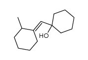 (E)-1-[(2-methylcyclohexylidene)methyl]cyclohexanol Structure