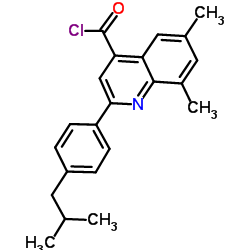 2-(4-Isobutylphenyl)-6,8-dimethyl-4-quinolinecarbonyl chloride picture