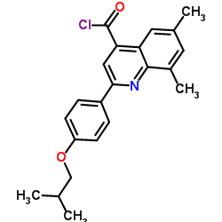 2-(4-Isobutoxyphenyl)-6,8-dimethyl-4-quinolinecarbonyl chloride picture