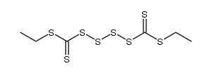 bis-ethylsulfanylthiocarbonyl-tetrasulfane Structure