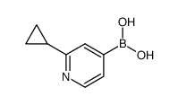 (2-cyclopropylpyridin-4-yl)boronic acid Structure