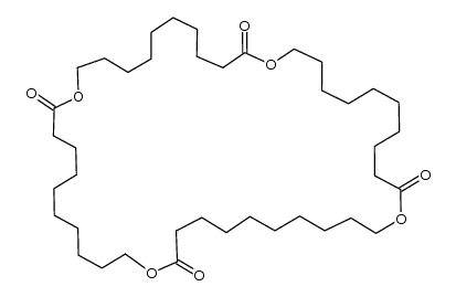 1,12,23,34-tetraoxacyclotetratetracontane-2,13,24,35-tetraone Structure