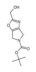 2-(羟甲基)-4,6-二氢-5H-吡咯并[3,4-d]噁唑-5-羧酸叔丁酯结构式