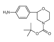 (S)-tert-Butyl 2-(4-aminophenyl)morpholine-4-carboxylate structure