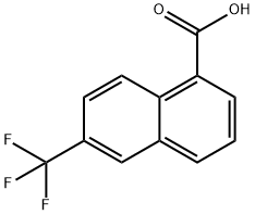 6-Trifluoromethyl-naphthalene-1-carboxylic acid structure