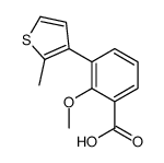 2-methoxy-3-(2-methylthiophen-3-yl)benzoic acid结构式