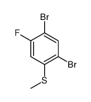 1,5-Dibromo-2-fluoro-4-(methylsulfanyl)benzene Structure