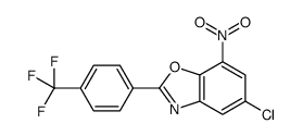 5-Chloro-7-nitro-2-[4-(trifluoromethyl)phenyl]-1,3-benzoxazole结构式