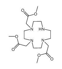 1,4,7,10-Tetraazacyclododecane-1,4,7-triacetic acid, triMethyl ester Structure