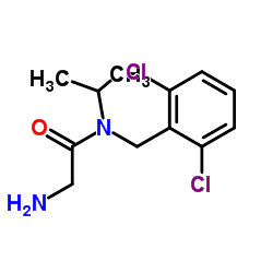 N-(2,6-Dichlorobenzyl)-N-isopropylglycinamide结构式