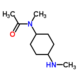 N-Methyl-N-[4-(methylamino)cyclohexyl]acetamide Structure