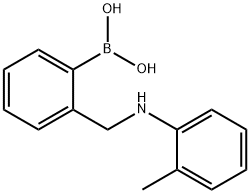 (2-((o-tolylamino)methyl)phenyl)boronic acid structure