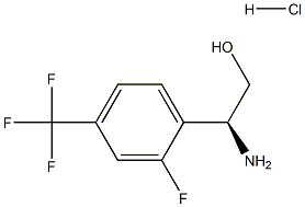 (2S)-2-AMINO-2-[2-FLUORO-4-(TRIFLUOROMETHYL)PHENYL]ETHAN-1-OL HYDROCHLORIDE Structure