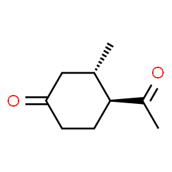 Cyclohexanone, 4-acetyl-3-methyl-, trans- (9CI) structure