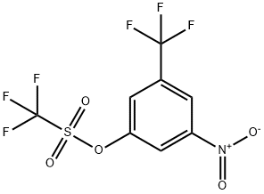 Methanesulfonic acid, 1,1,1-trifluoro-, 3-nitro-5-(trifluoromethyl)phenyl ester Structure