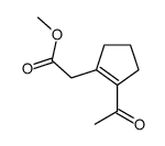 methyl 2-(2-acetylcyclopenten-1-yl)acetate Structure