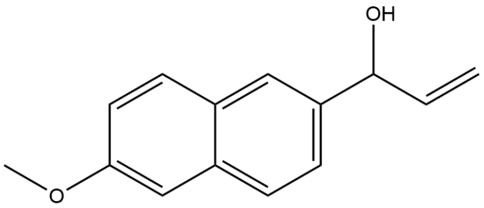 2-Naphthalenemethanol, α-ethenyl-6-methoxy- Structure