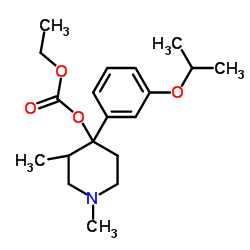 Ethyl 4-(3-isopropoxyphenyl)-1,3-dimethyl-4-piperidinyl carbonate结构式