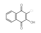 1,4-Naphthalenedione,2-chloro-3-hydroxy- Structure