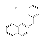 Isoquinolinium,2-(phenylmethyl)-, iodide (1:1)结构式