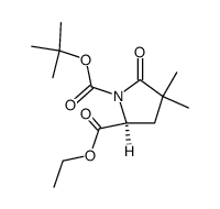 (S)-1-tert-butyl 2-ethyl 4,4-dimethyl-5- oxopyrrolidine-1,2-dicarboxylate picture