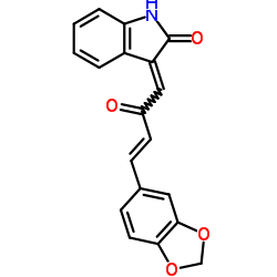 (3E)-3-[(3E)-4-(1,3-Benzodioxol-5-yl)-2-oxo-3-buten-1-ylidene]-1,3-dihydro-2H-indol-2-one结构式