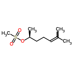 (S)-methanesulfonic acid 1,5-dimethylhex-4-enyl ester结构式