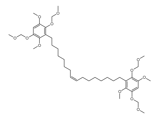 (Z)-1,16-bis(2,5-dimethoxy-3,6-bis(methoxymethoxy)phenyl)hexadec-8-ene结构式