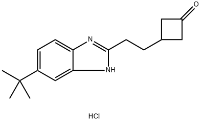 3-(2-(6-(叔丁基)-1H-苯并[D]咪唑-2-基)乙基)环丁酮盐酸盐图片