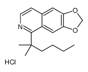 5-(2-methylhexan-2-yl)-[1,3]dioxolo[4,5-g]isoquinolin-6-ium,chloride结构式