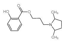 3-(2,5-dimethylpyrrolidin-1-yl)propyl 2-hydroxybenzoate Structure