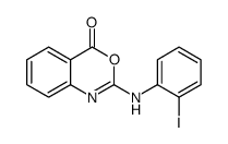 2-(2-iodoanilino)-3,1-benzoxazin-4-one结构式