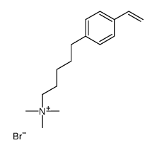 5-(4-ethenylphenyl)pentyl-trimethylazanium,bromide Structure