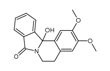 12b-hydroxy-2,3-dimethoxy-5,12b-dihydro-6H-isoindolo[1,2-a]isoquinolin-8-one结构式