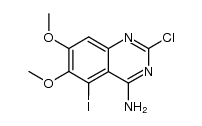 4-Amino-2-chloro-6,7-dimethoxy-5-iodoquinazoline Structure