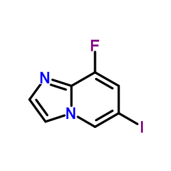 8-Fluoro-6-iodoimidazo[1,2-a]pyridine结构式