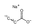 丙酸钠-2,3-13C2结构式