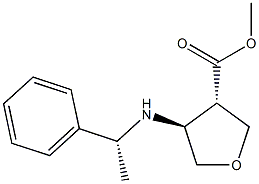 rel-甲基(3S,4S)-4-{[((1R)-1-苯基乙基]氨基}氧戊烷-3-羧酸盐结构式