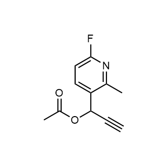 1-(6-Fluoro-2-methylpyridin-3-yl)prop-2-yn-1-yl acetate picture