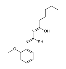 N-[(2-methoxyphenyl)carbamothioyl]hexanamide结构式