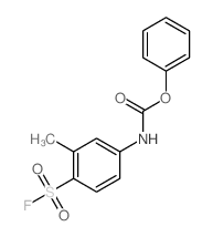 phenyl N-(4-fluorosulfonyl-3-methyl-phenyl)carbamate结构式