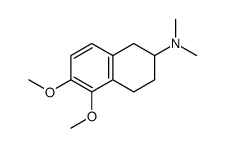 1,2,3,4-Tetrahydro-5,6-dimethoxy-N,N-dimethyl-2-naphthalenamine结构式