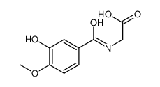 2-[(3-hydroxy-4-methoxybenzoyl)amino]acetic acid结构式