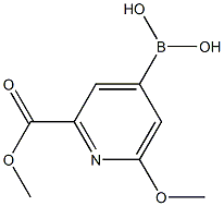 [2-(methoxycarbonyl)-6-methoxypyridin-4-yl]boronic acid Structure