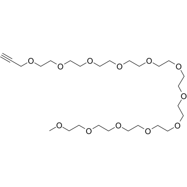 Propargyl-PEG11-methane结构式