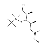 (2R,3S,4S,E)-3-((tert-butyldimethylsilyl)oxy)-7-iodo-2,4,6-trimethylhept-6-en-1-ol结构式