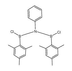 bis(chloromesitylboryl)phenylamine Structure